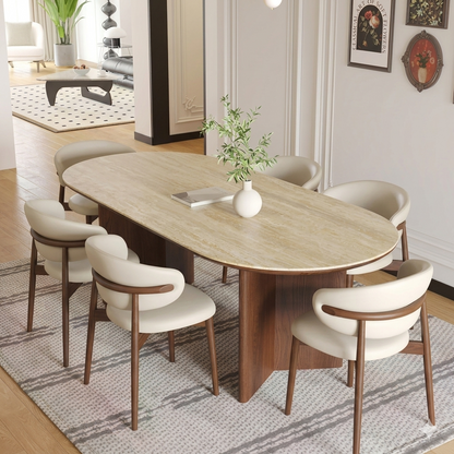 Table à manger Casa Vanta installée dans une salle à manger moderne