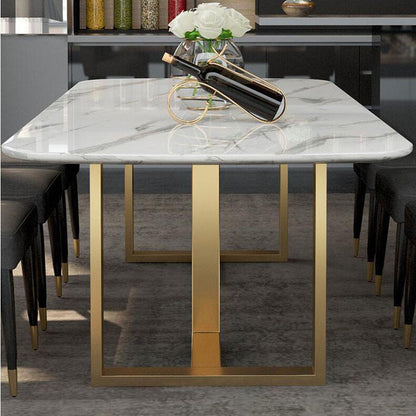 Table a manger ovale en acier inoxydable